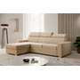 Rozkládací rohová sedací souprava LAOS Levá Béžová - galerie #1
