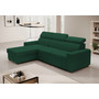 Rozkládací rohová sedací souprava MONSUN Levá Zelená - galerie #1