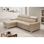 Rozkládací rohová sedací souprava MONSUN Levá Béžová - galerie #1