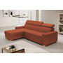 Rozkládací rohová sedací souprava MONSUN Levá Hnědá - galerie #1