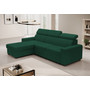 Rozkládací rohová sedací souprava MONSUN Levá Zelená II - galerie #1