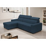 Rozkládací rohová sedací souprava MONSUN Levá Modrá III - galerie #1