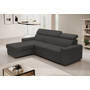 Rozkládací rohová sedací souprava MONSUN Levá Šedá II - galerie #1