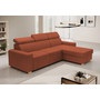 Rozkládací rohová sedací souprava MONSUN Pravá Hnědá - galerie #1