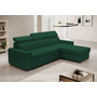 Rozkládací rohová sedací souprava MONSUN Pravá Zelená II - galerie #1