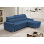 Rozkládací rohová sedací souprava MONSUN Pravá Modrá I - galerie #1