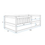 Dětská postel SMART 2 80x160 cm -  borovice-bílá - galerie #2