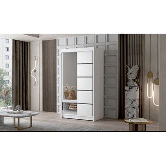 Velká šatní skříň LIVIO III 100 cm