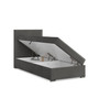 Čalouněná postel VINCENZA 90x200 cm s pružinovou matrací Šedá II - galerie #2