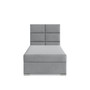 Čalouněná postel CALVI 90x200 cm s pružinovou matrací Šedá III - galerie #1