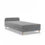 Čalouněná postel CASPE s čelem 120x200 cm s pružinovou matrací - galerie #3