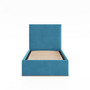 Čalouněná postel PAOLA 90x200 cm s roštem Modrá - galerie #1