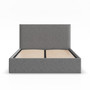 Čalouněná postel PAOLA 140x200 cm s roštem Šedá - galerie #1