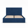 Čalouněná postel PAOLA 140x200 cm s roštem Modrá I - galerie #1