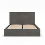 Čalouněná postel PAOLA 140x200 cm s roštem Šedá II - galerie #1
