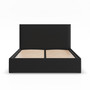 Čalouněná postel PAOLA 180x200 cm s roštem Černá - galerie #1