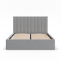 Čalouněná postel POLLA 140x200 cm s roštem Šedá I - galerie #1
