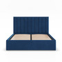 Čalouněná postel POLLA 140x200 cm s roštem Modrá I - galerie #1