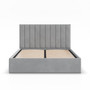 Čalouněná postel POLLA 160x200 cm s roštem Šedá III - galerie #1
