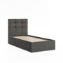 Čalouněná postel SORIA 90x200 cm s roštem Šedá II
