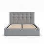 Čalouněná postel SORIA 140x200 cm s roštem Šedá I - galerie #1
