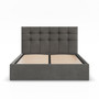 Čalouněná postel SORIA 160x200 cm s roštem Šedá II - galerie #1
