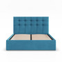 Čalouněná postel SORIA 180x200 cm s roštem Modrá - galerie #1