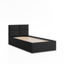 Čalouněná postel BORGO 90x200 sm s roštem Černá