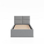 Čalouněná postel BORGO 90x200 sm s roštem Šedá I - galerie #1