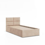 Čalouněná postel BORGO 90x200 sm s roštem Béžová