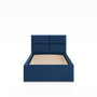 Čalouněná postel BORGO 90x200 sm s roštem Modrá I - galerie #1