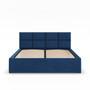 Čalouněná postel BORGO 160x200 cm s roštem Modrá I - galerie #1
