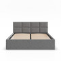 Čalouněná postel BORGO 180x200 cm s roštem Šedá - galerie #1
