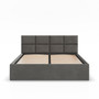 Čalouněná postel BORGO 180x200 cm s roštem Šedá II - galerie #1