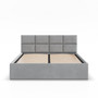 Čalouněná postel BORGO 180x200 cm s roštem Šedá III - galerie #1