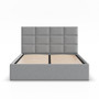 Čalouněná postel YORK 140x200 cm s roštem Šedá I - galerie #1