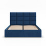 Čalouněná postel YORK 140x200 cm s roštem Modrá - galerie #1