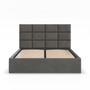 Čalouněná postel YORK 140x200 cm s roštem Šedá II - galerie #1