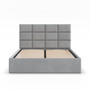 Čalouněná postel YORK 140x200 cm s roštem Šedá III - galerie #1