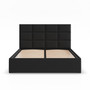 Čalouněná postel YORK 160x200 cm s roštem Černá - galerie #1