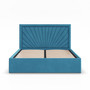 Čalouněná postel VASTO 180x200 cm s roštem Modrá - galerie #1