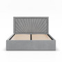 Čalouněná postel VASTO 180x200 cm s roštem Šedá III - galerie #1