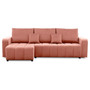 Rohová rozkládací sedací souprava Modena I Růžová - galerie #3