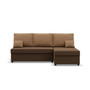 Rozkládací rohová sedací souprava DELI model 2 Hnědá/hnědá I - galerie #3
