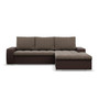 Rohová sedací souprava TORONTO Pravá Hnědá - galerie #2