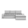 Rohová sedací souprava TORONTO Pravá Šedá/bílá - galerie #2