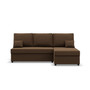 Rozkládací rohová sedací souprava DELI Hnědá - galerie #3