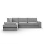 Rohová rozkládací sedací souprava FESTINA Levá Šedá I - galerie #1