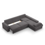 Rohová rozkládací sedací souprava FESTINA Pravá Šedá - galerie #3