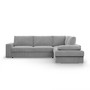Rohová rozkládací sedací souprava FESTINA Pravá Šedá I - galerie #1
